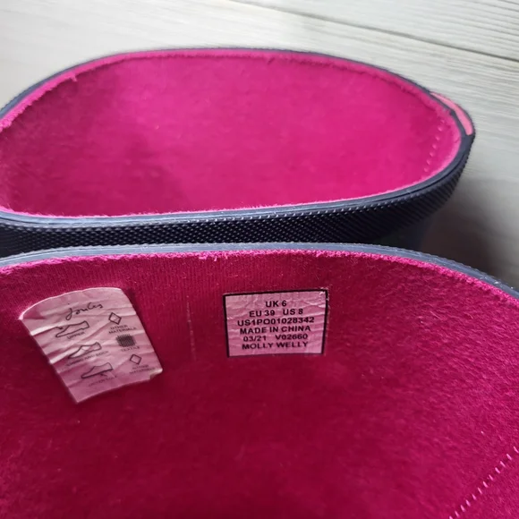 Joules Rain Boots Garden Vegetable Print Spring Cottagecore. - Picture 2 of 6